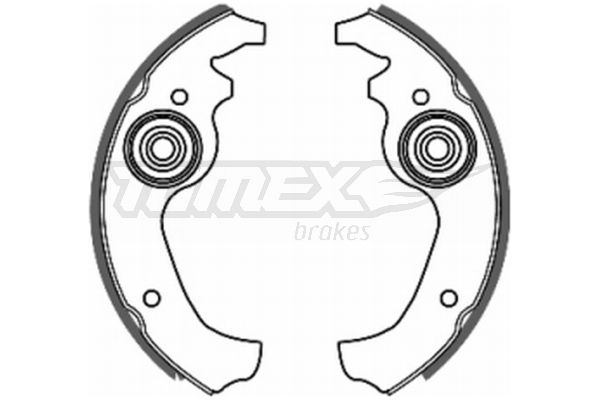 TOMEX BRAKES Bremžu loku komplekts TX 20-02